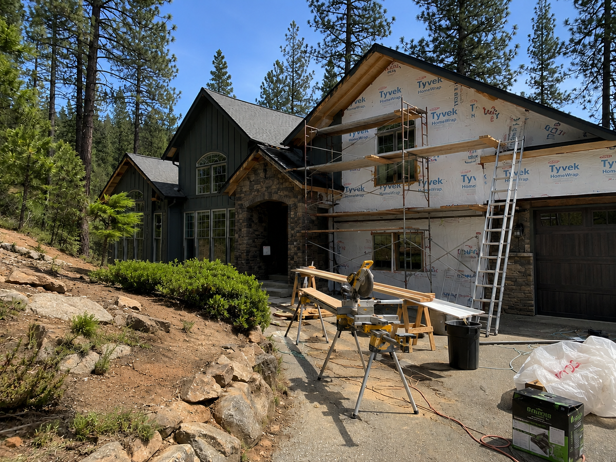 Exterior remodel by Wright Carpentry in Pollock Pines