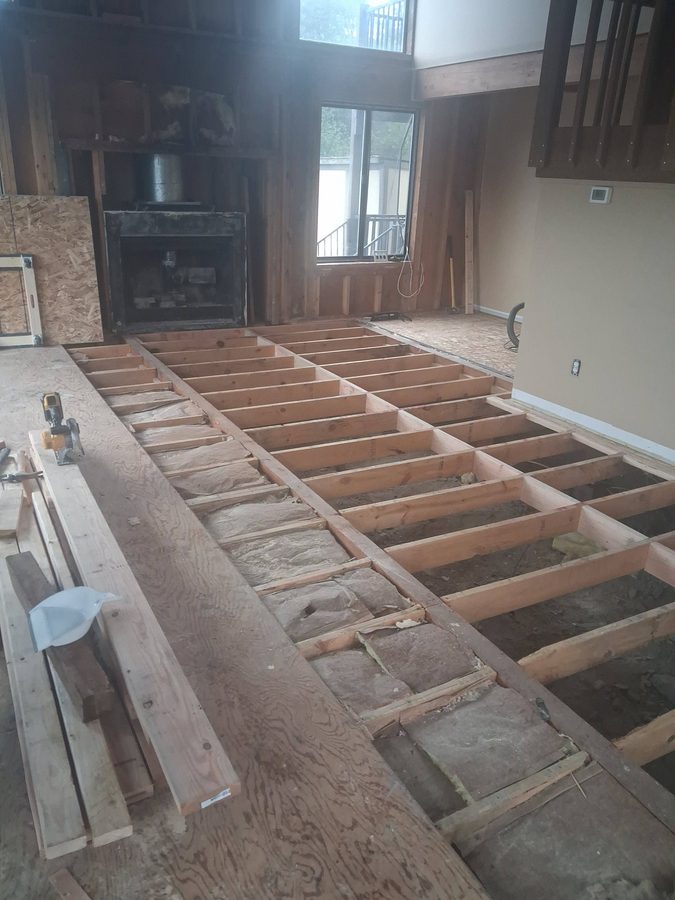 Flooring installation project